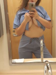 snap nude à l'hôpital